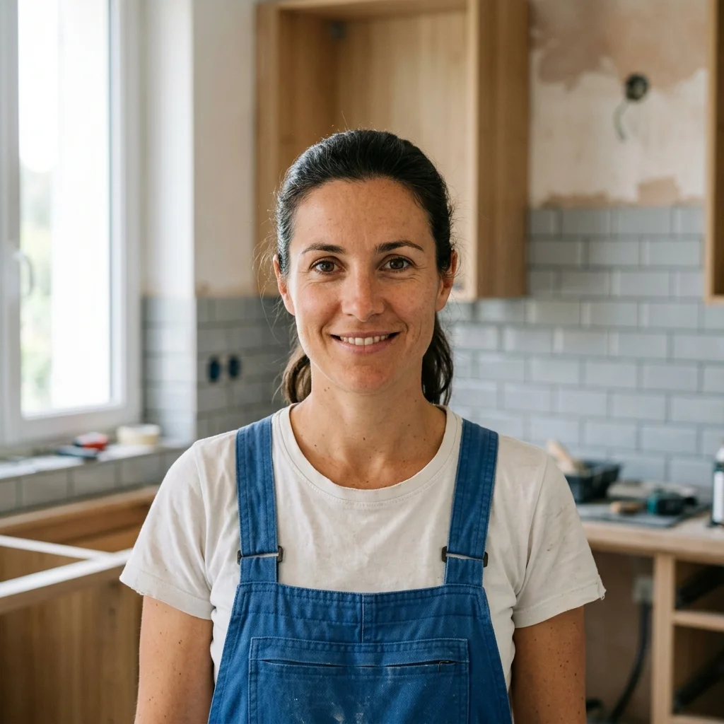 Portrait de Céline Nedelec, experte cuisine et salle de bain de La Maison en Vrac